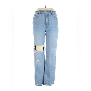 Abercrombie distressed straight leg jeans